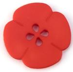 Button 20 mm flower