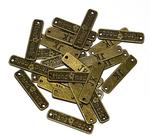 Sewing brass sign 25x6 mm HAND MADE