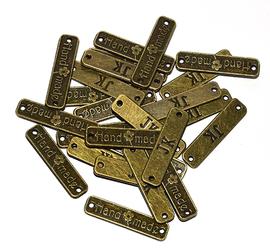 Sewing brass sign 25x6 mm HAND MADE