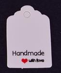 Labels HAND MADE 30x20 mm paper