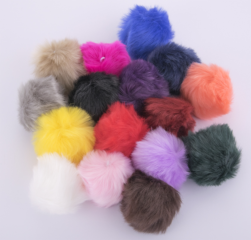 Pompom 8cm Fluffy Faux Fur Ball 80mm Big Soft Pompon DIY Pompons For  Keychain Sewing On Scarf Hats Apparel Craft Supplies - AliExpress