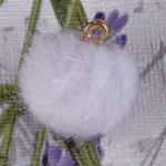 Fur button - pendant 16 mm