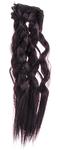 Hair for dolls 25 cm wavy with a straight end
