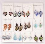 Glass earrings  MIX