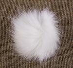 Fake 10 cm fur pom-poms with loop