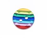 Button 12 mm striped