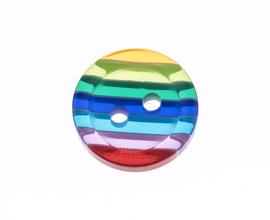 Button 12 mm striped