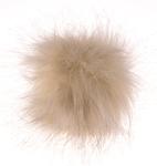 Fake 10 cm fur pom-poms with loop