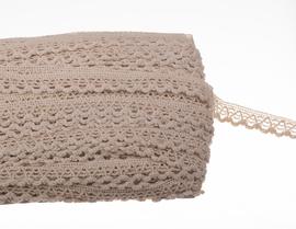 Beige cotton lace 13mm