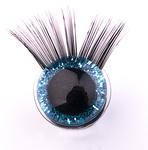 Eyes with lashes 10 mm 3D
