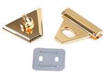 Fastening set for handbag 47x50mm