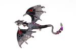 Dragon brooch 70x60mm