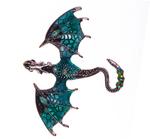 Dragon brooch 70x60mm