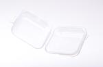 Plastic box 32x32mm transparent