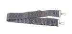 Strap for making a handbag black and white 110cm