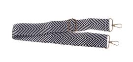 Strap for making a handbag black and white 110cm