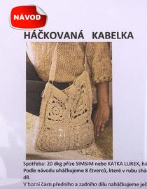 Instructions crocheted handbag KATKA