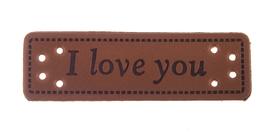 HAND MADE I love you 50x15mm