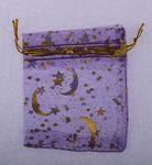 Organza bag stars 70x90 mm
