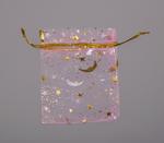 Organza bag stars 70x90 mm