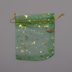 Organza bag stars 70x90 mm