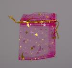 Organza bag stars 70x90 mm