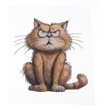 Iron-on decal CAT 6 cm