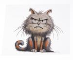 Iron-on decal CAT 6 cm