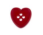 Plastic button heart 23 mm SARA