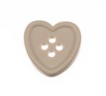 Plastic button heart 23 mm SARA