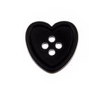 Plastic button heart 23 mm SARA