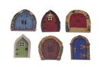 Wooden door decoration 8x7cm