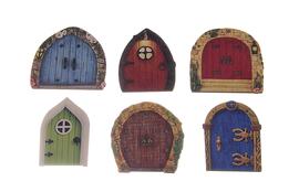 Wooden door decoration 8x7cm