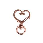 Carabiner heart 22x32mm