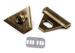 Fastening set for handbag 47x50mm