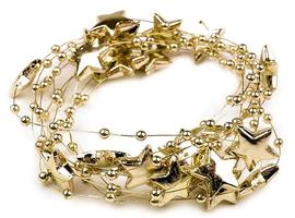 Pearls and stars on nylon by the meter