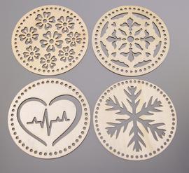 Bottom - lid plywood circle 14 cm/4,5 mm