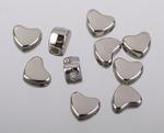 Heart beads 6x7mm/10ks