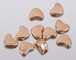 Heart beads 6x7mm/10ks