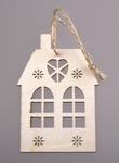 Decoration wooden house 9x6cm