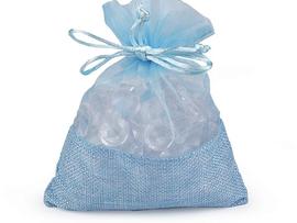 Jute imitation gift bag 13 x 18 cm