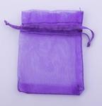 Organza bag purple 85x65 mm