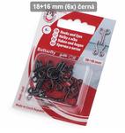 Hook + eye fastening 18+16 mm/6 ks