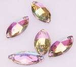 Sewing stone 7x15 mm rainbow