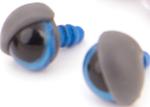 Eyes with eyelids 10x15 mm