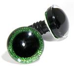 Eyes 3D 20 mm glitter green