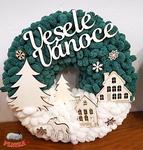 Styrofoam wreath 250 mm bisected