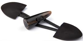 Coat button 50 mm horn-leather dark brown